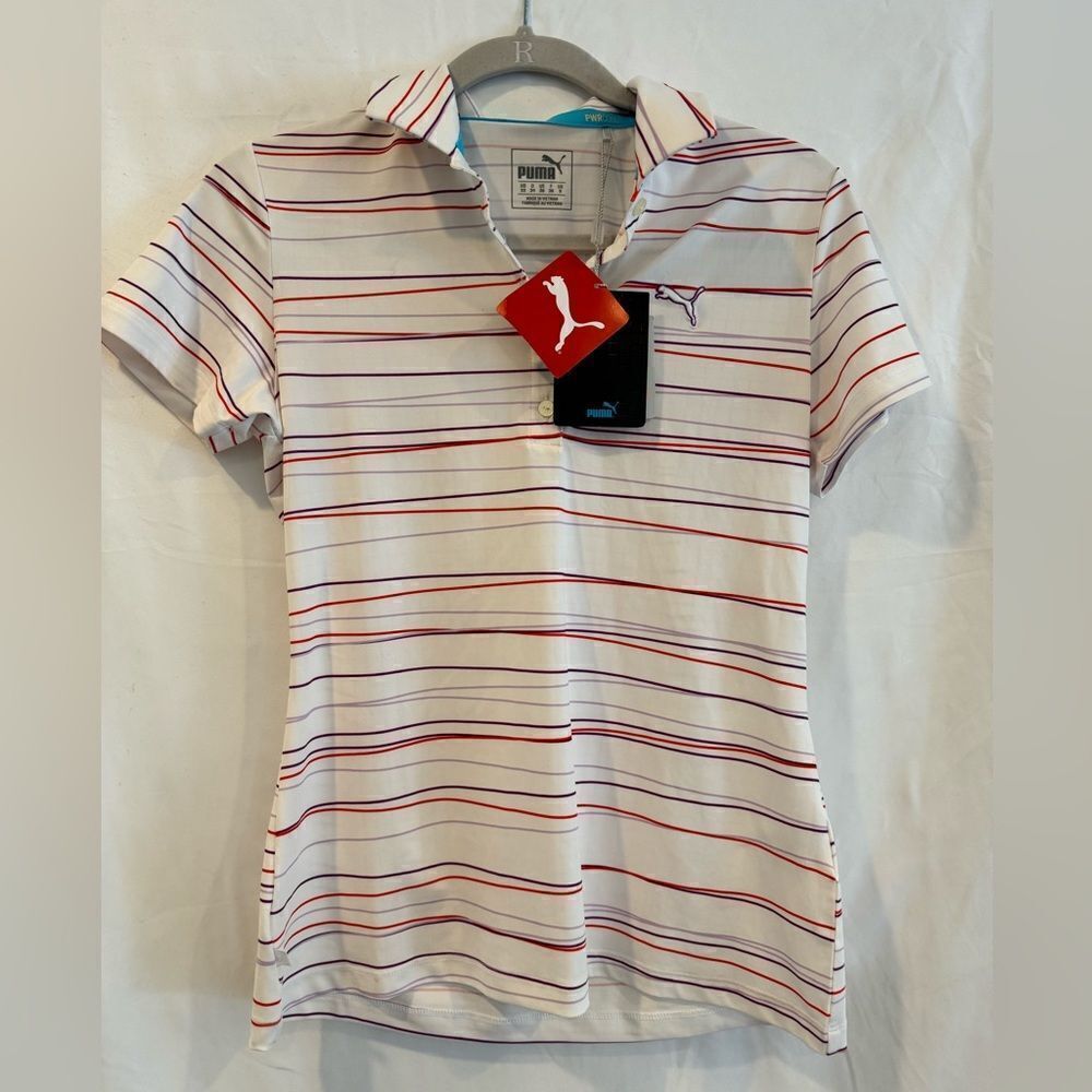 Puma Striped Golf Shirt